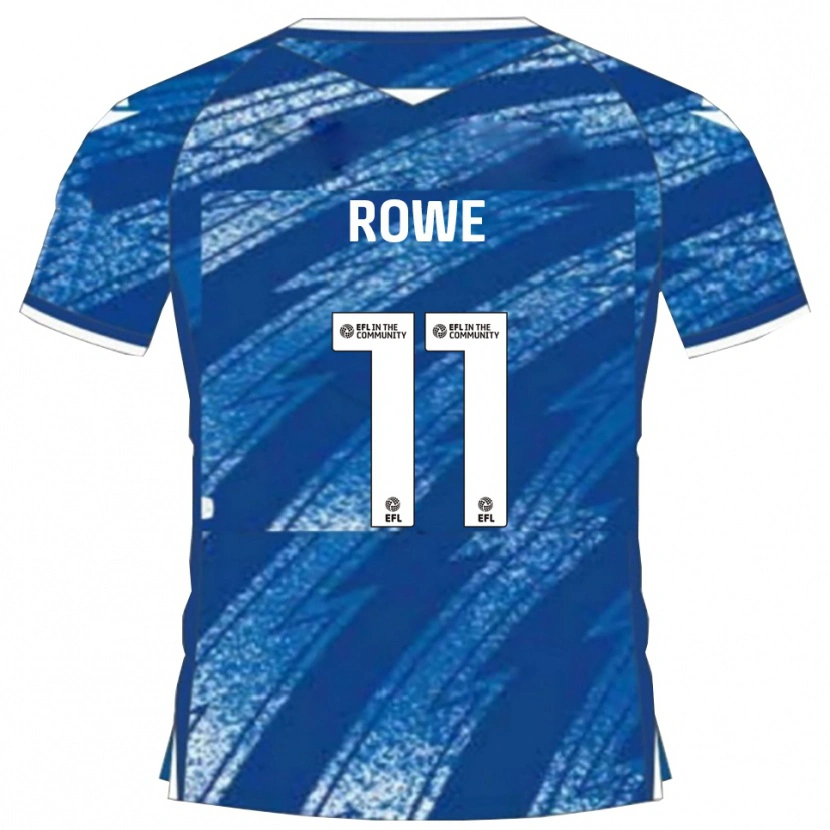 Danxen Pánské Aaron Rowe #11 Modrá Bílá Domů Hráčské Dresy 2025/26 Dres