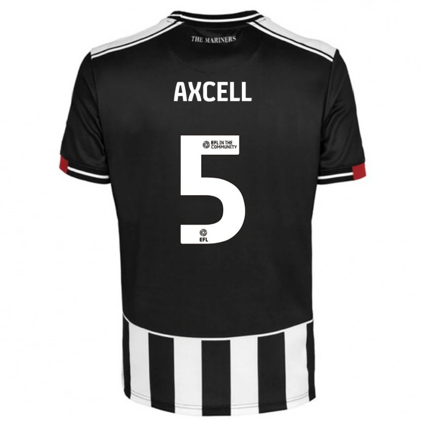 Danxen Pánské Finley Axcell #5 Černá Bílá Červená Domů Hráčské Dresy 2025/26 Dres