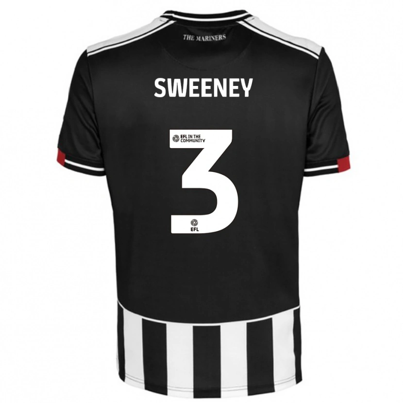 Danxen Pánské Jayden Sweeney #3 Černá Bílá Červená Domů Hráčské Dresy 2025/26 Dres