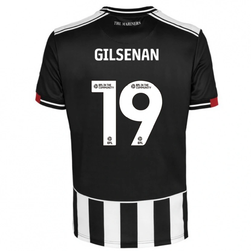 Danxen Pánské Zak Gilsenan #19 Černá Bílá Červená Domů Hráčské Dresy 2025/26 Dres
