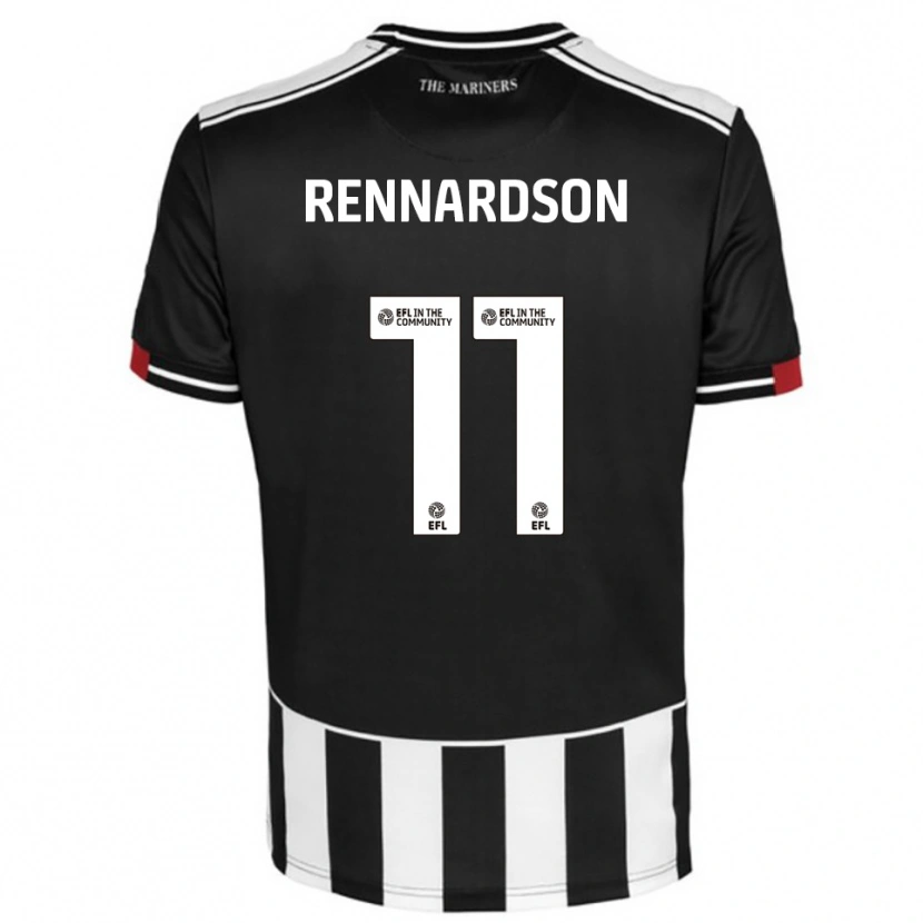 Danxen Pánské Tom Rennardson #11 Černá Bílá Červená Domů Hráčské Dresy 2025/26 Dres