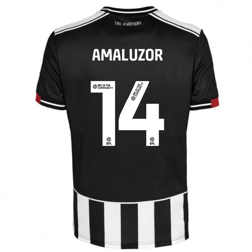 Danxen Pánské Justin Amaluzor #14 Černá Bílá Červená Domů Hráčské Dresy 2025/26 Dres
