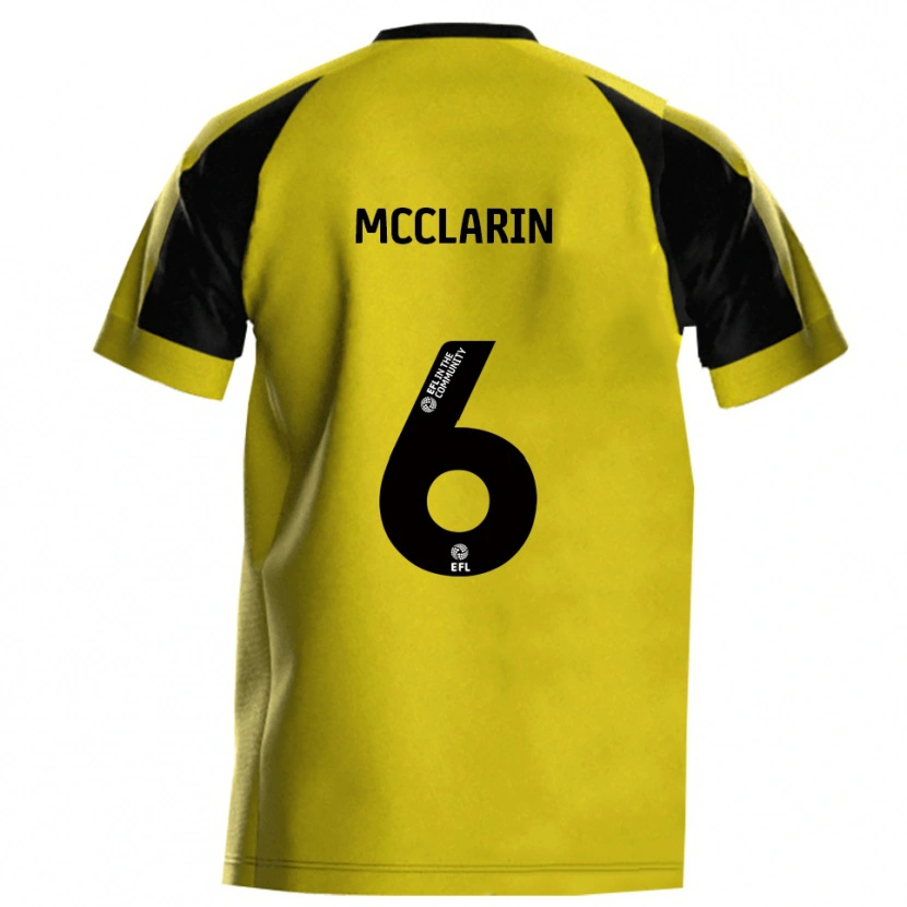 Danxen Pánské Jack Mcclarin #6 Žlutá Šedá Domů Hráčské Dresy 2025/26 Dres