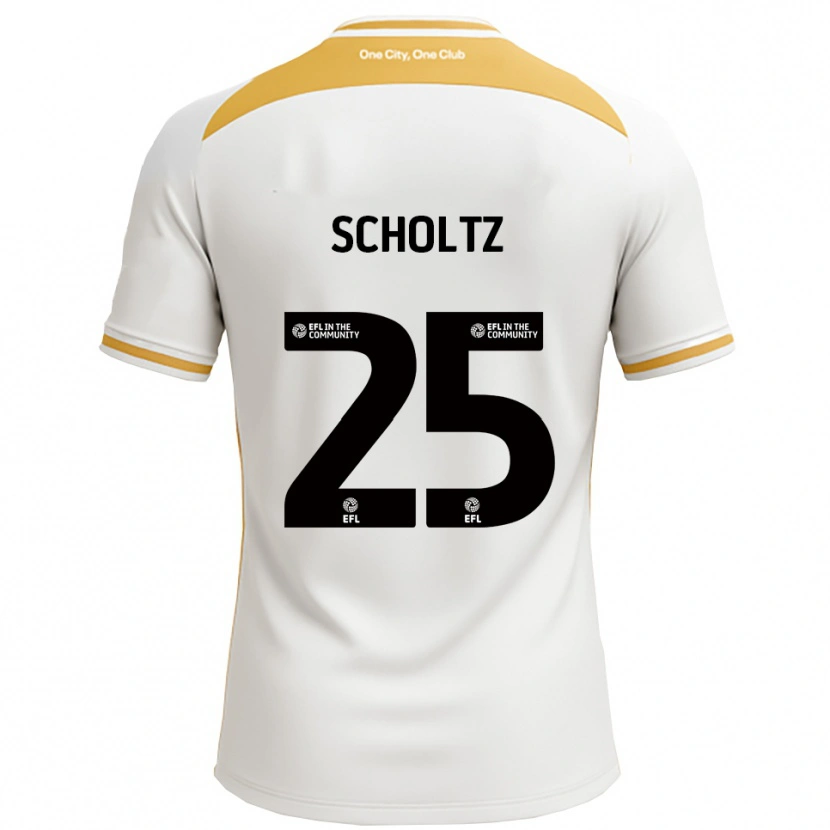 Danxen Pánské Phoenix Scholtz #25 Bílá Zlatá Domů Hráčské Dresy 2025/26 Dres