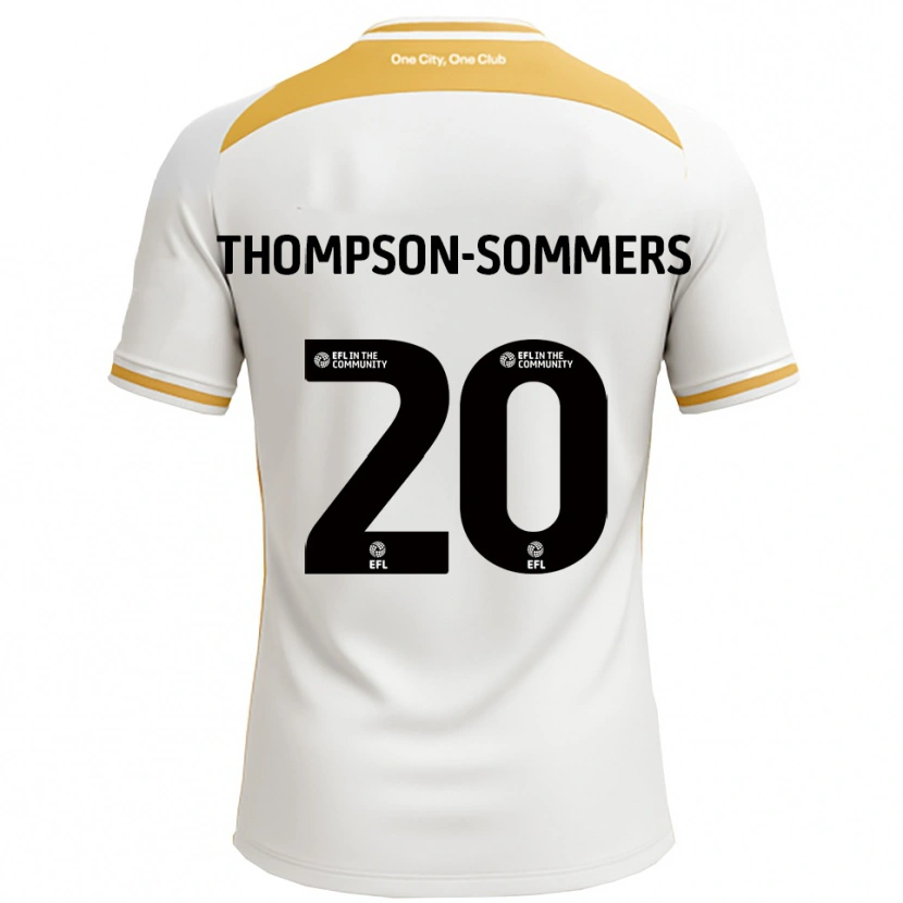Danxen Pánské Kane Thompson-Sommers #20 Bílá Zlatá Domů Hráčské Dresy 2025/26 Dres