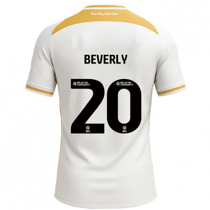 Danxen Pánské Poppy Beverly #20 Bílá Zlatá Domů Hráčské Dresy 2025/26 Dres