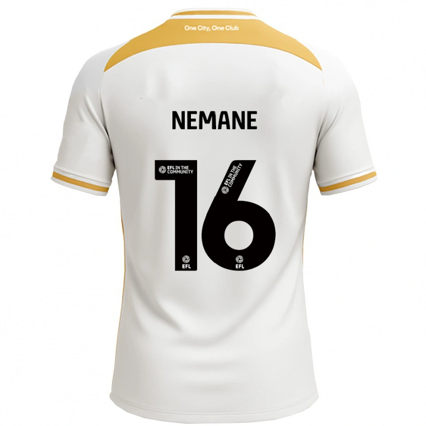 Danxen Pánské Aaron Nemane #16 Bílá Zlatá Domů Hráčské Dresy 2025/26 Dres