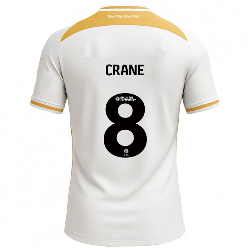 Danxen Pánské Max Crane #8 Bílá Zlatá Domů Hráčské Dresy 2025/26 Dres