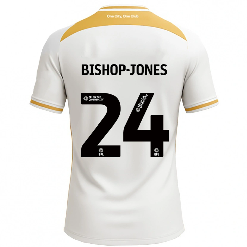 Danxen Pánské Ruby Bishop-Jones #24 Bílá Zlatá Domů Hráčské Dresy 2025/26 Dres