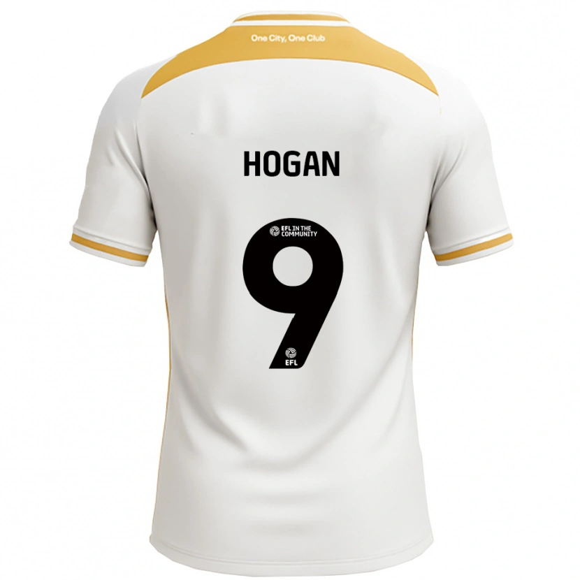 Danxen Pánské Scott Hogan #9 Bílá Zlatá Domů Hráčské Dresy 2025/26 Dres