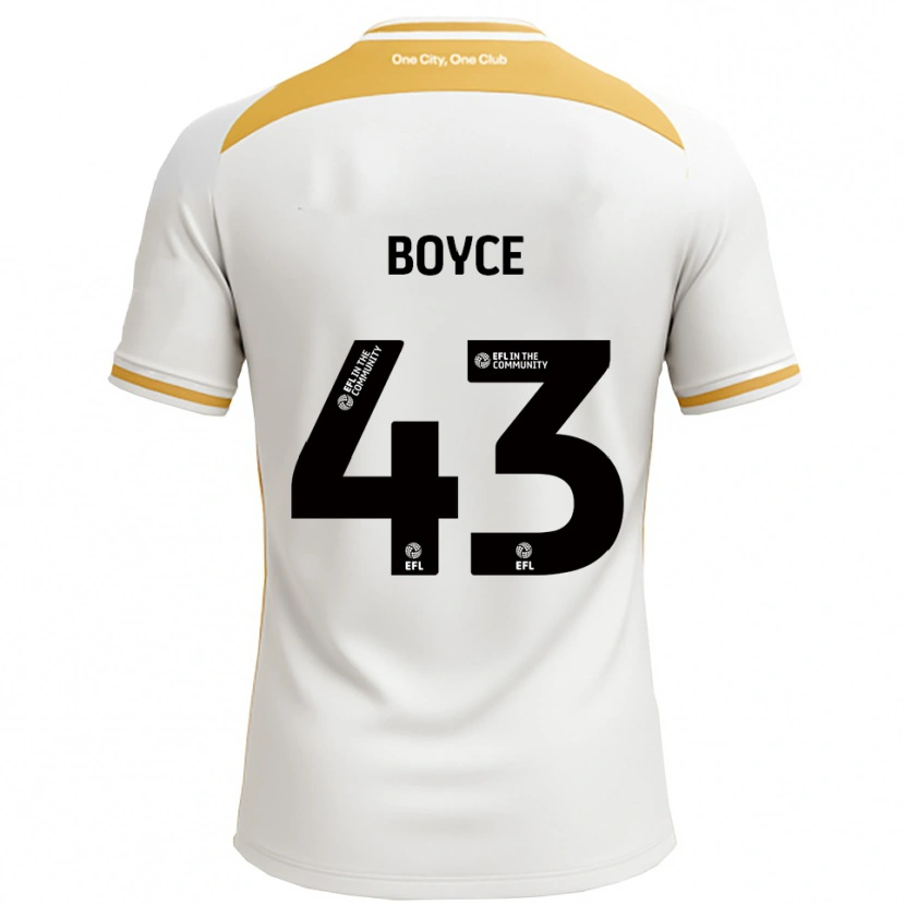 Danxen Pánské Kyle Boyce #43 Bílá Zlatá Domů Hráčské Dresy 2025/26 Dres