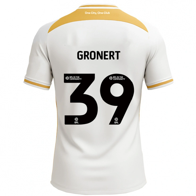 Danxen Pánské Alex Gronert #39 Bílá Zlatá Domů Hráčské Dresy 2025/26 Dres