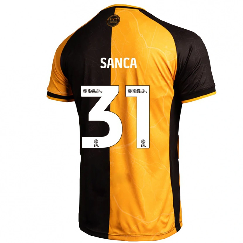Danxen Pánské Nelson Sanca #31 Žlutá Černá Domů Hráčské Dresy 2025/26 Dres