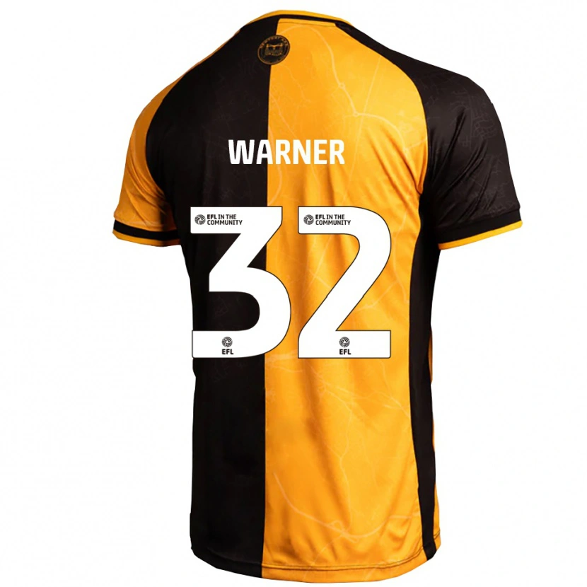 Danxen Pánské Jaden Warner #32 Žlutá Černá Domů Hráčské Dresy 2025/26 Dres