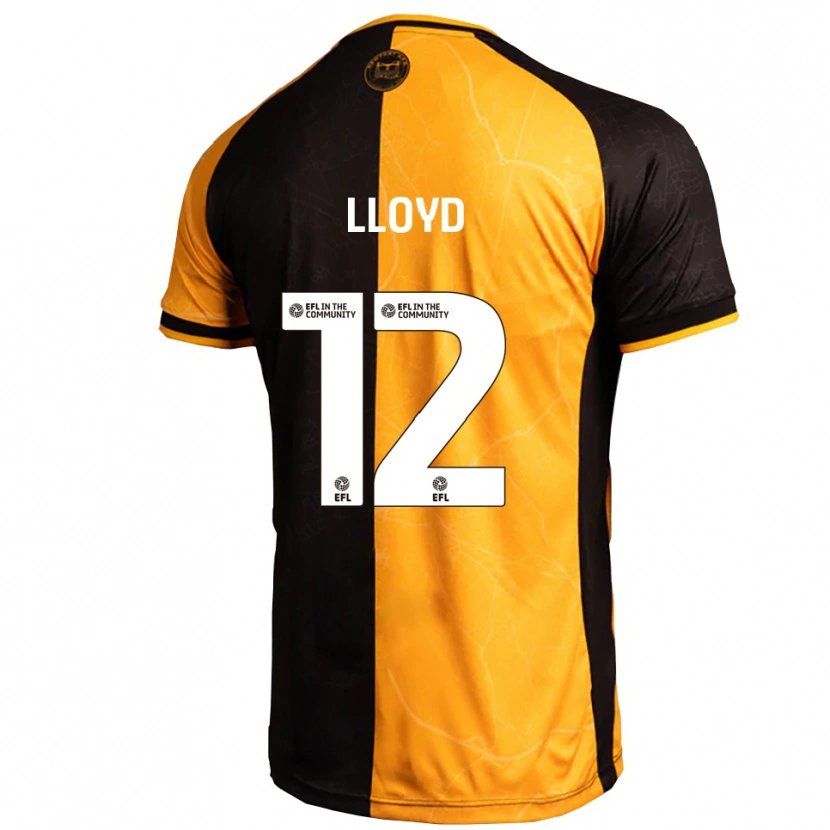 Danxen Pánské Tomos Lloyd #12 Žlutá Černá Domů Hráčské Dresy 2025/26 Dres