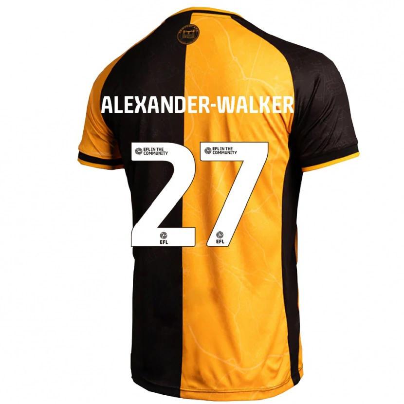 Danxen Pánské Moses Alexander-Walker #27 Žlutá Černá Domů Hráčské Dresy 2025/26 Dres