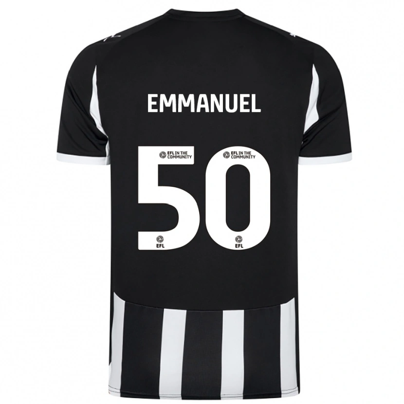 Danxen Pánské Daniel Emmanuel #50 Černá Bílá Domů Hráčské Dresy 2025/26 Dres