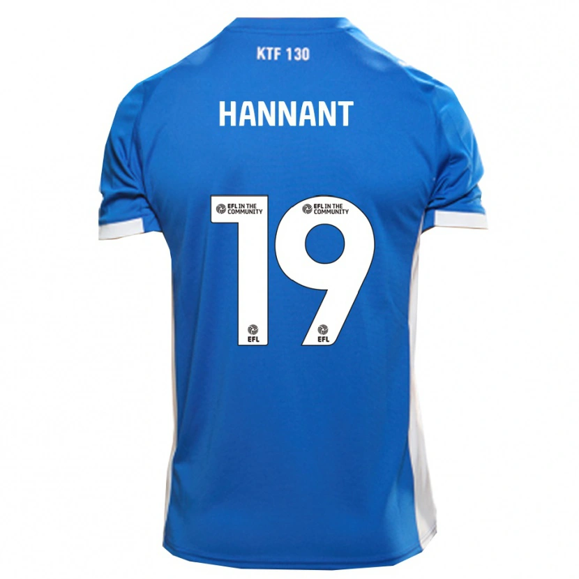 Danxen Pánské Luke Hannant #19 Modrá Bílá Domů Hráčské Dresy 2025/26 Dres