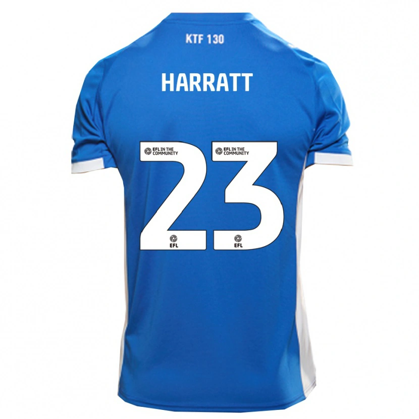 Danxen Pánské Kian Harratt #23 Modrá Bílá Domů Hráčské Dresy 2025/26 Dres