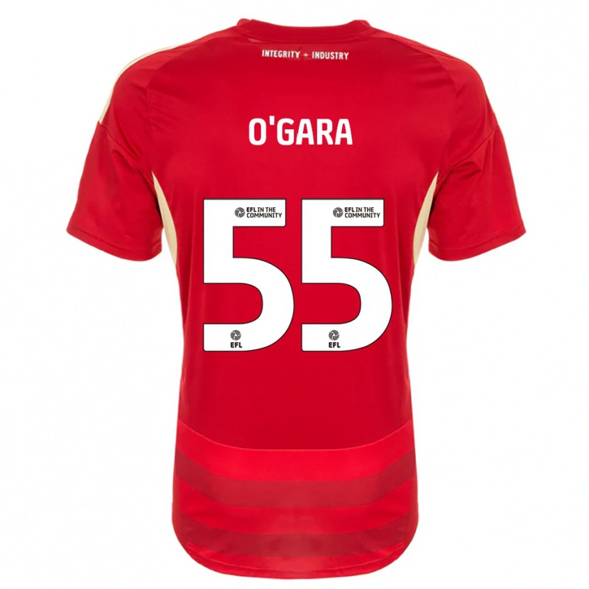 Danxen Pánské Harry O'gara #55 Červená Bílá Domů Hráčské Dresy 2025/26 Dres
