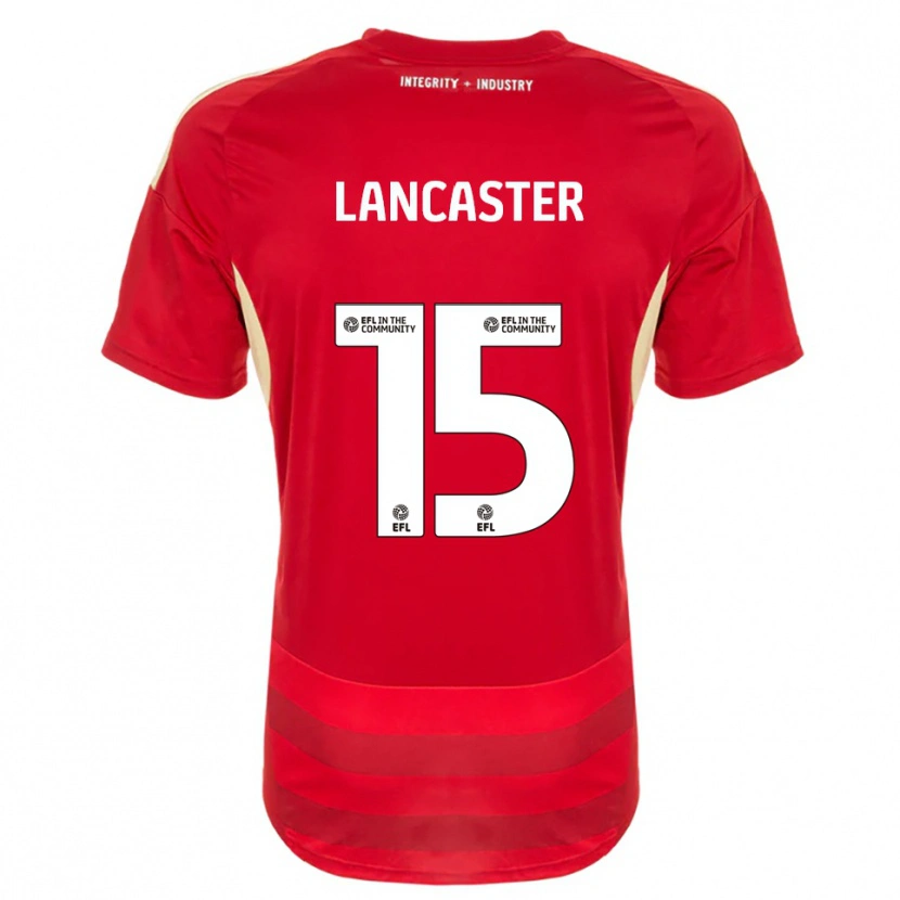 Danxen Pánské Darcy Lancaster #15 Červená Bílá Domů Hráčské Dresy 2025/26 Dres