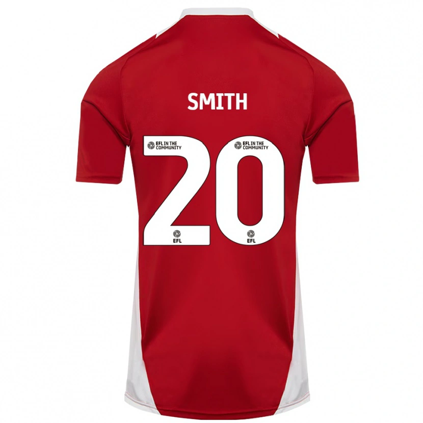 Danxen Pánské Jessica Smith #20 Červená Bílá Zlatá Domů Hráčské Dresy 2025/26 Dres
