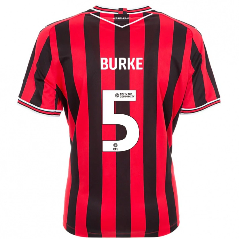 Danxen Pánské Harrison Burke #5 Červená Černá Domů Hráčské Dresy 2025/26 Dres