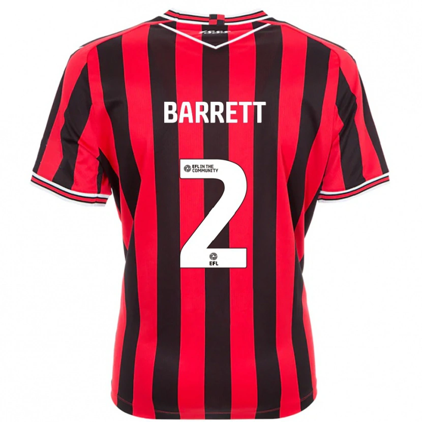 Danxen Pánské Connor Barrett #2 Červená Černá Domů Hráčské Dresy 2025/26 Dres