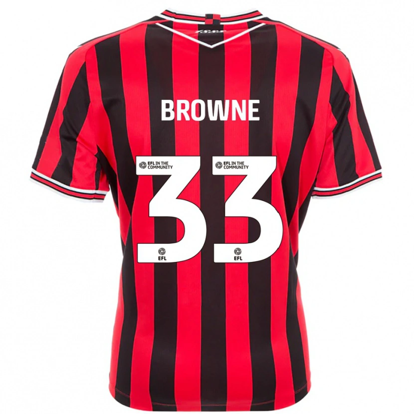 Danxen Pánské Rico Browne #33 Červená Černá Domů Hráčské Dresy 2025/26 Dres