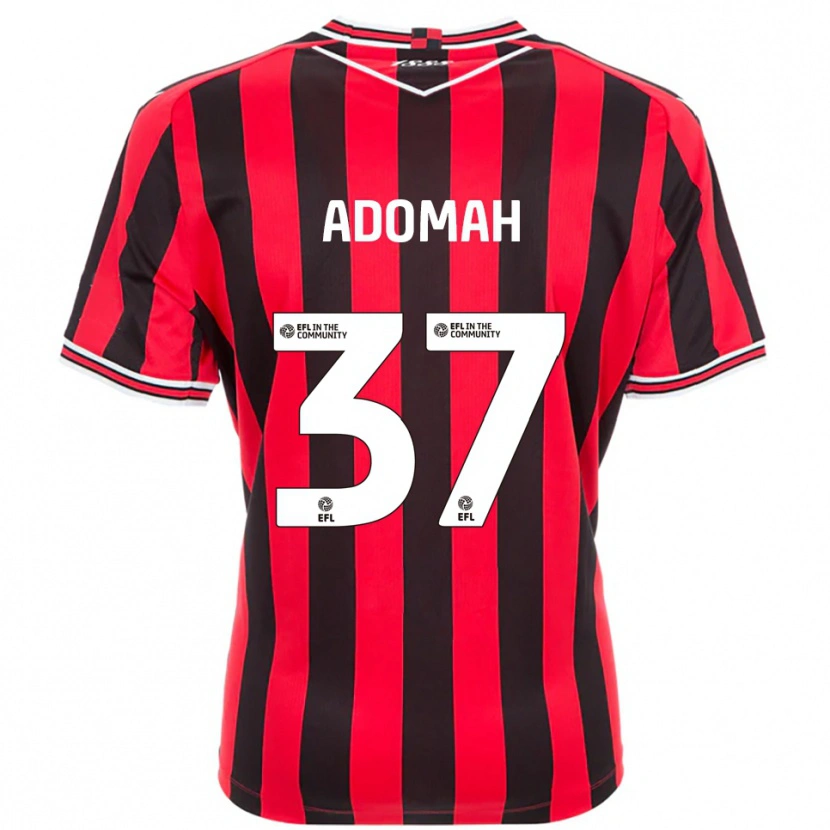 Danxen Pánské Albert Adomah #37 Červená Černá Domů Hráčské Dresy 2025/26 Dres