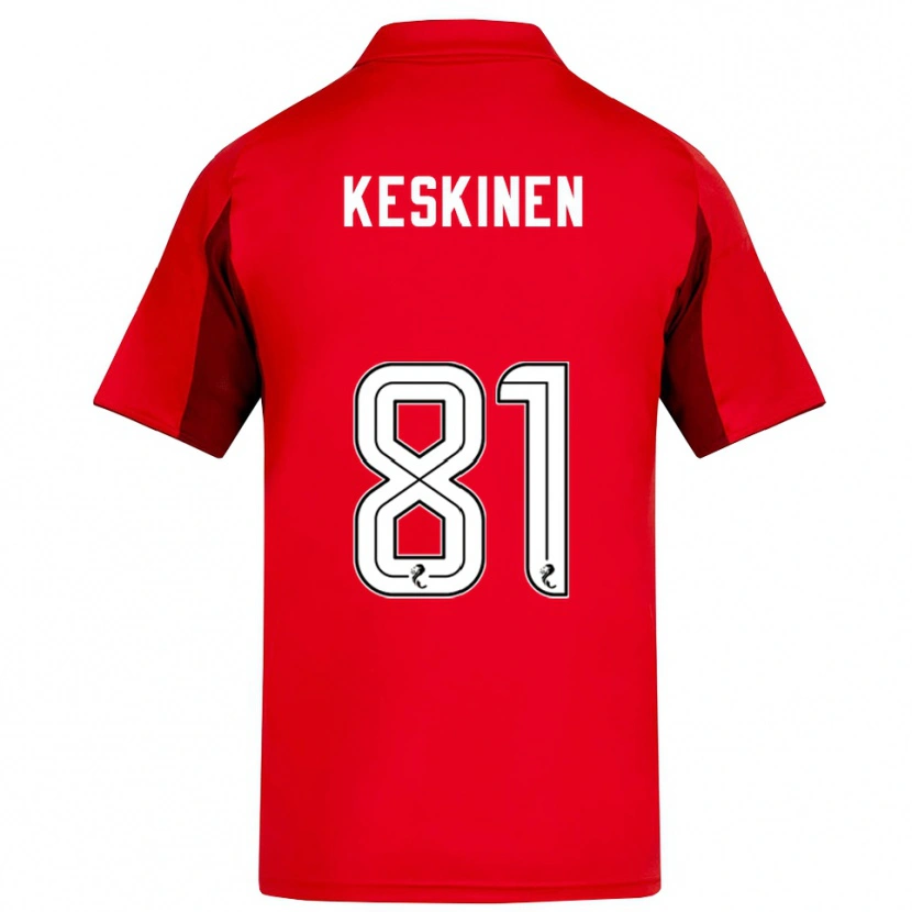 Danxen Pánské Topi Keskinen #81 Červená Vínová Domů Hráčské Dresy 2025/26 Dres