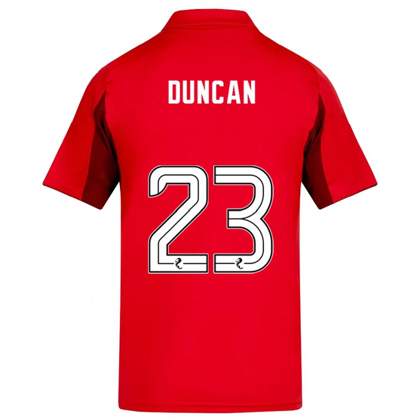 Danxen Pánské Ryan Duncan #23 Červená Vínová Domů Hráčské Dresy 2025/26 Dres