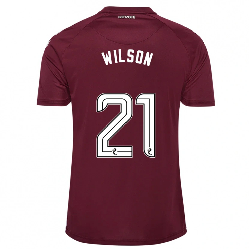 Danxen Pánské James Wilson #21 Vínová Bílá Domů Hráčské Dresy 2025/26 Dres