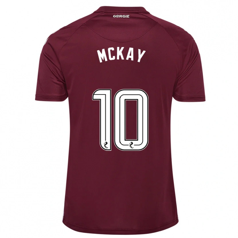 Danxen Pánské Barrie Mckay #10 Vínová Bílá Domů Hráčské Dresy 2025/26 Dres