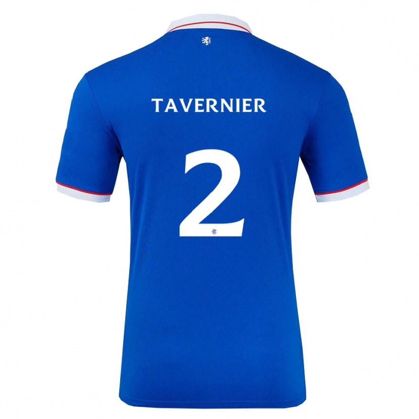 Danxen Pánské James Tavernier #2 Modrá Bílá Domů Hráčské Dresy 2025/26 Dres