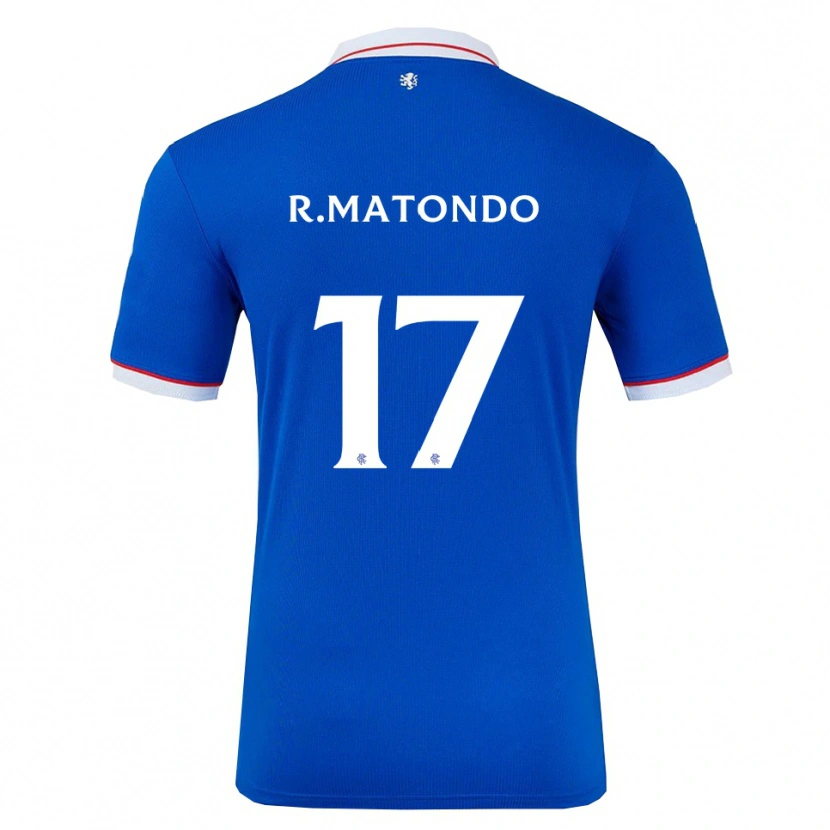 Danxen Pánské Rabbi Matondo #17 Modrá Bílá Domů Hráčské Dresy 2025/26 Dres