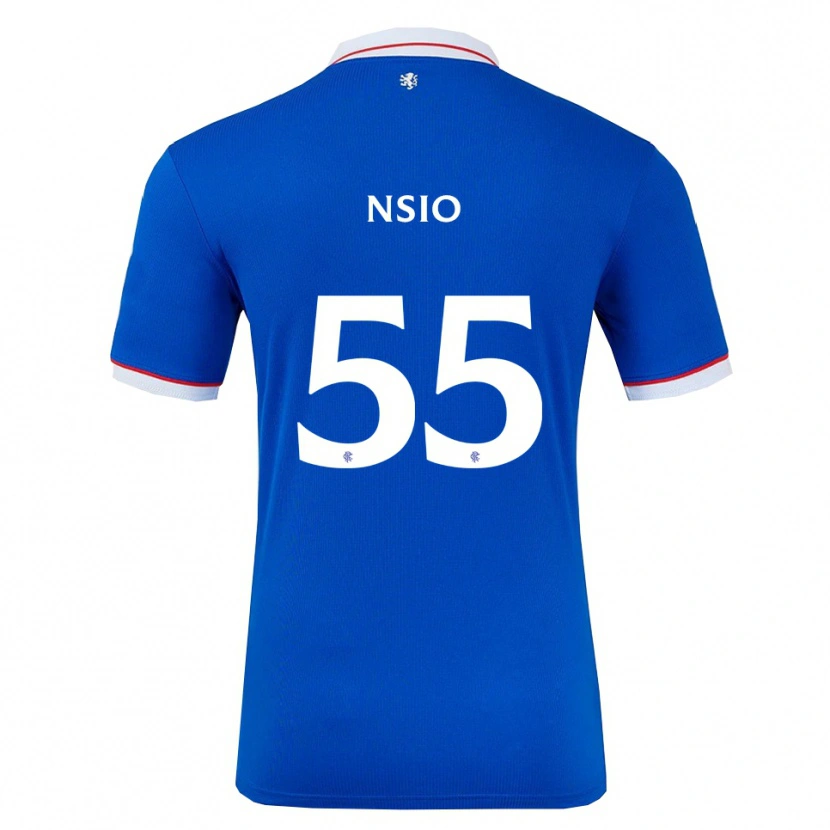 Danxen Pánské Paul Nsio #55 Modrá Bílá Domů Hráčské Dresy 2025/26 Dres