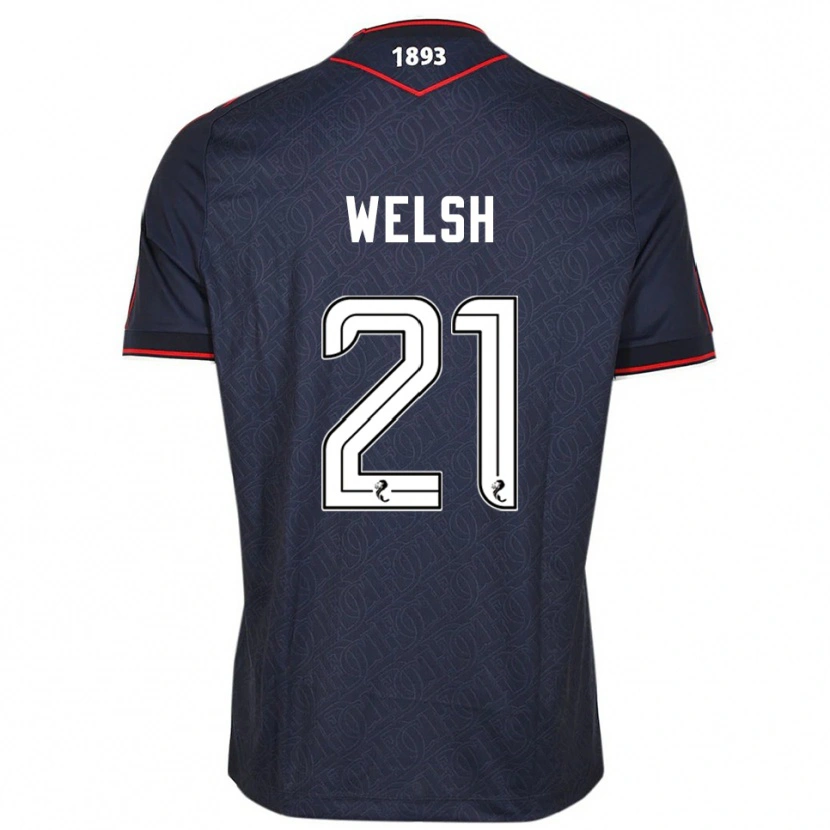 Danxen Pánské Tom Welsh #21 Námořnická Bílá Domů Hráčské Dresy 2025/26 Dres