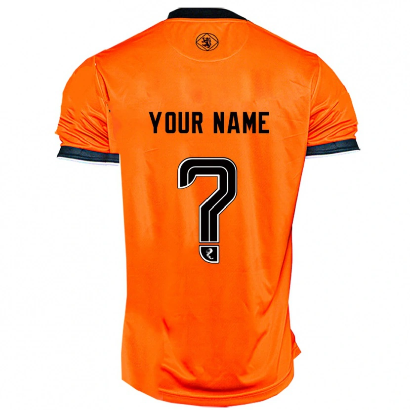 Danxen Pánské Tvé Jméno #0 Oranžová Černá Domů Hráčské Dresy 2025/26 Dres