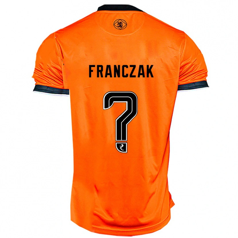 Danxen Pánské Emil Franczak #0 Oranžová Černá Domů Hráčské Dresy 2025/26 Dres