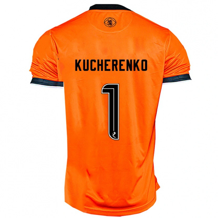 Danxen Pánské Yevgeniy Kucherenko #1 Oranžová Černá Domů Hráčské Dresy 2025/26 Dres