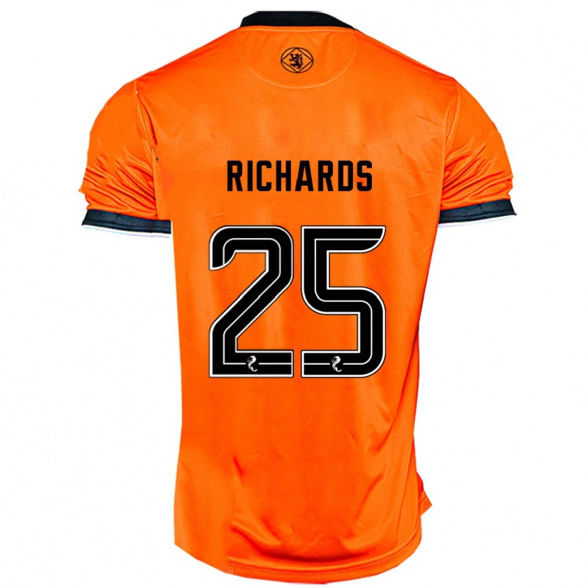 Danxen Pánské Dave Richards #25 Oranžová Černá Domů Hráčské Dresy 2025/26 Dres