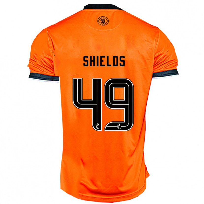 Danxen Pánské Conal Shields #49 Oranžová Černá Domů Hráčské Dresy 2025/26 Dres