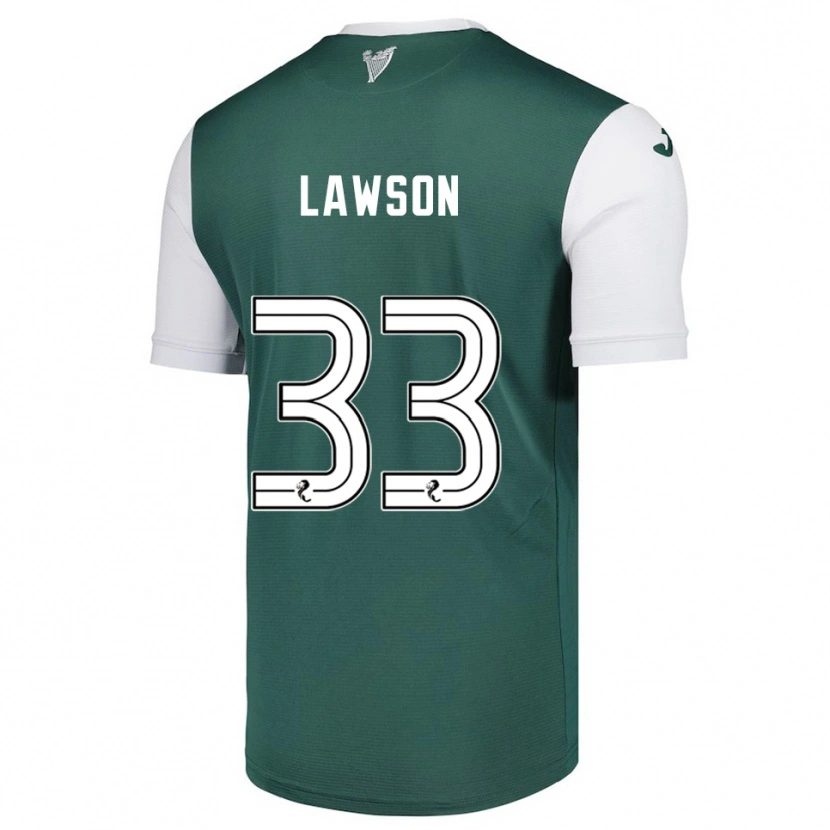 Danxen Pánské Poppy Lawson #33 Zelená Bílá Domů Hráčské Dresy 2025/26 Dres