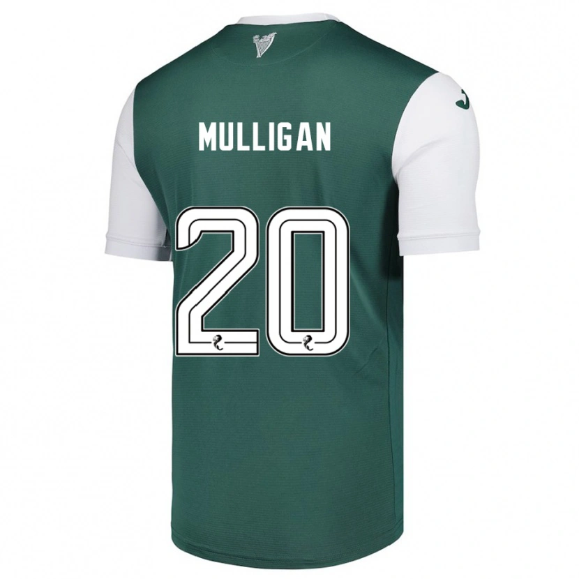 Danxen Pánské Josh Mulligan #20 Zelená Bílá Domů Hráčské Dresy 2025/26 Dres