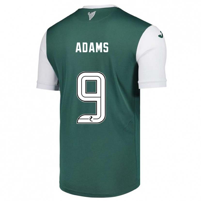 Danxen Pánské Eilidh Adams #9 Zelená Bílá Domů Hráčské Dresy 2025/26 Dres