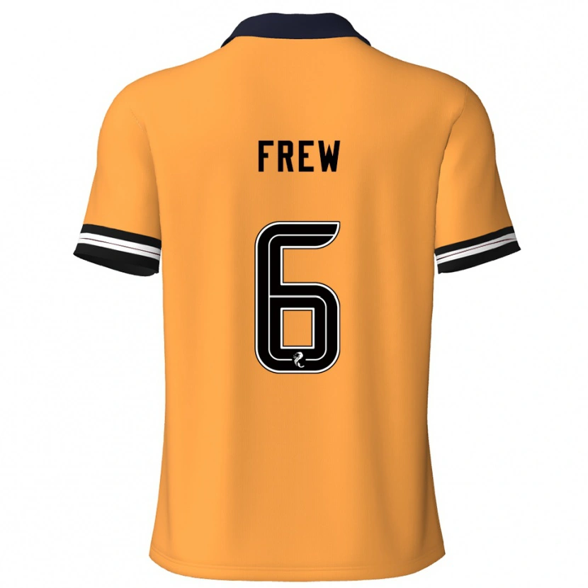 Danxen Pánské Natasha Frew #6 Žlutá Černá Domů Hráčské Dresy 2025/26 Dres