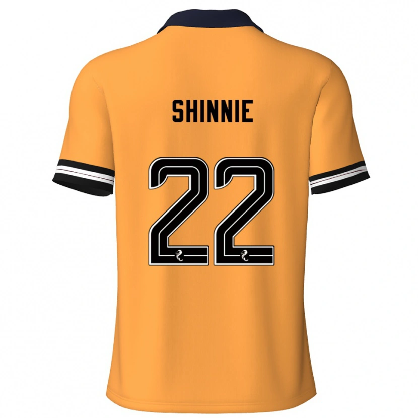 Danxen Pánské Andrew Shinnie #22 Žlutá Černá Domů Hráčské Dresy 2025/26 Dres