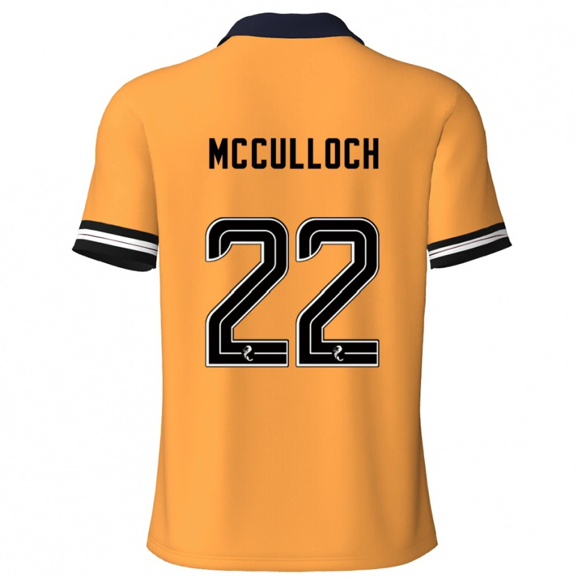 Danxen Pánské Seren Mcculloch #22 Žlutá Černá Domů Hráčské Dresy 2025/26 Dres