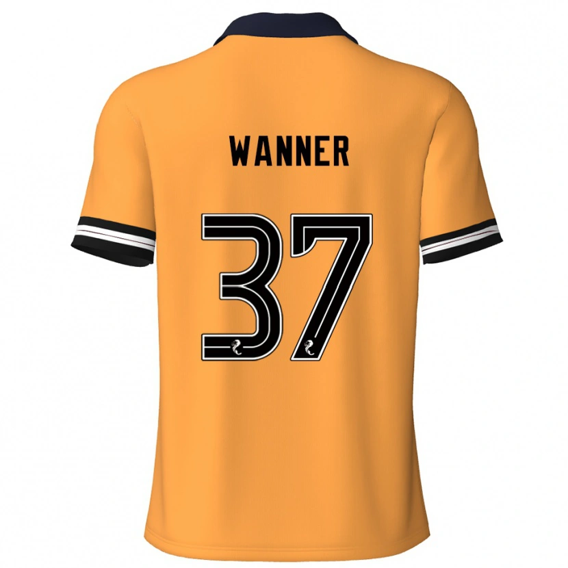 Danxen Pánské Jannik Wanner #37 Žlutá Černá Domů Hráčské Dresy 2025/26 Dres